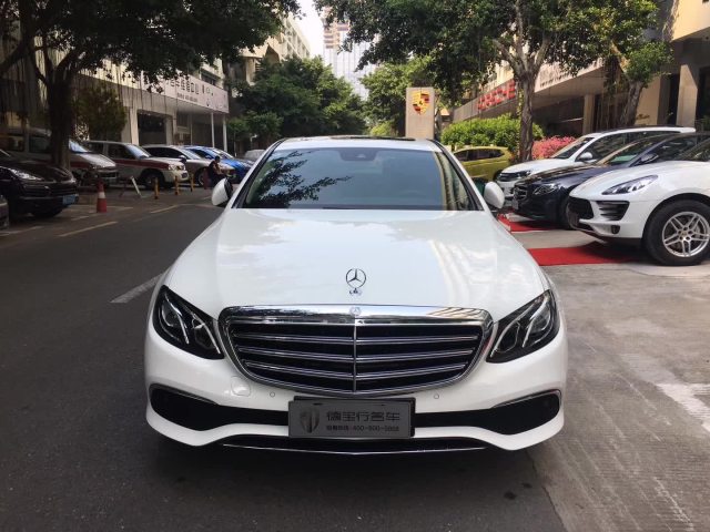 【图】奔驰E200L 17款 四驱 北极白45.98万